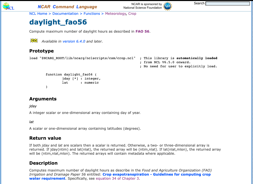 daylight_fao56 NCL documentation